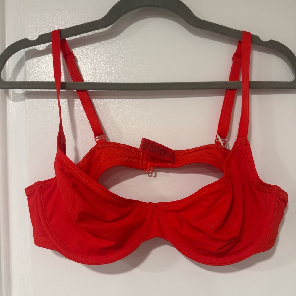 SKIMS Red Bikini Top Ruby